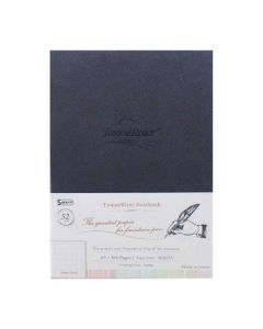 Tomoe River Fountain Pen Paper - Hardcover - Square Grid Notebook - A5 (210 mm x 148 mm or 8.3" x 5.8") White Ultra Smooth Surface - 52 GSM - Notebook of 368 Pages