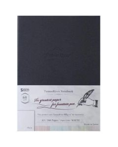 Tomoe River Fountain Pen Paper - Hardcover - Blank Notebook - A5 (210 mm x 148 mm or 8.3" x 5.8") White Ultra Smooth Surface - 68 GSM - Notebook of 368 Pages