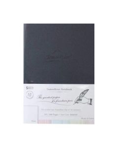 Tomoe River Fountain Pen Paper - Hardcover - Blank Notebook - A5 (210 mm x 148 mm or 8.3" x 5.8") White Ultra Smooth Surface - 52 GSM - Notebook of 368 Pages