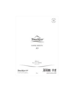 Tomoe River Fountain Pen Paper - Polypack - Blank Sheets - A5 (210 mm x 148 mm or 8.3" x 5.8") White Ultra Smooth Surface - 52 GSM - Pack of 100 Sheets