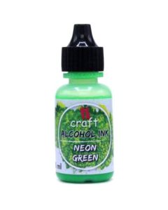 iCraft Alcohol Ink - Neon Green - 15 ML Bottle