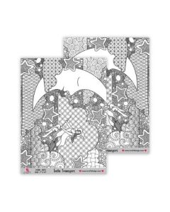 iCraft Insta Transfer Paper - 7 x 10" - Design No - 5075