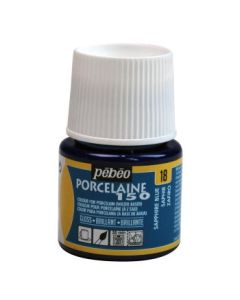 Pebeo Porcelaine 150 Paint - 45 ml bottle - Sapphire Blue (18)