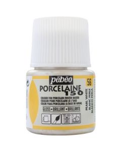 Pebeo Porcelaine 150 Paint - 45 ml bottle - Pearl White (56)