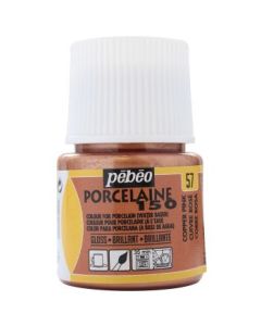 Pebeo Porcelaine 150 Paint - 45 ml bottle - Copper Pink (57)