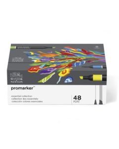 Winsor & Newton ProMarker - Twin Tip - Alcohol Based - Essential Collection Set of 48