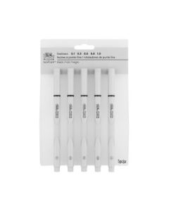 Winsor & Newton Fineliner Black Fine Point Pen- Assorted Set of 5 Pens