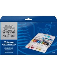 Winsor & Newton Cotman Water Colour Painting Plus - 12 Tubes of 8 ML