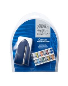 Winsor & Newton Cotman Water Colour Mini Plus – 8 Half Pans