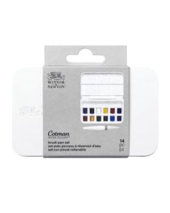 Winsor & Newton Cotman Water Colour Brush Pen Set – 12 Half Pans