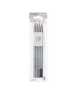 Winsor & Newton Studio Collection Soft Graphite Pencil - Set of 4 with Eraser in Blister Pack