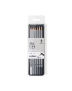 Winsor & Newton Studio Collection Graphite Pencil - Set of 6 in Tin Box