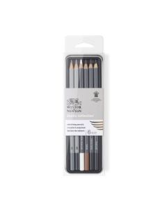 Winsor & Newton Studio Collection Sketching Pencil - Set of 6 in Tin Box