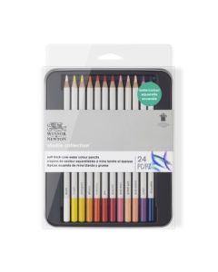 Winsor & Newton Studio Collection Watercolour Pencil - Set of 24 in Tin Box