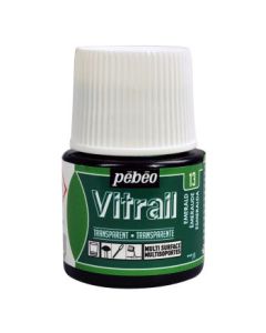 Pebeo Vitrail Paint - 45 ML Bottle - Emerald (013)