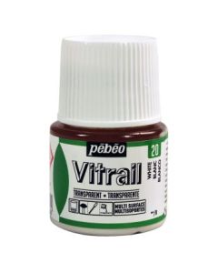 Pebeo Vitrail Paint - 45 ML Bottle - White (020)