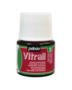 Pebeo Vitrail Paint - 45 ML Bottle - Old Pink (031)