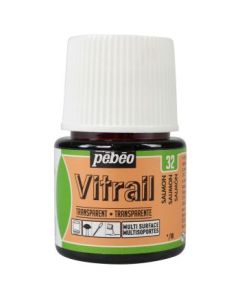 Pebeo Vitrail Paint - 45 ML Bottle - Coral (032)