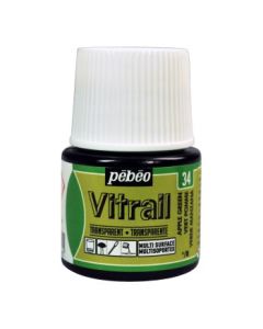 Pebeo Vitrail Paint - 45 ML Bottle - Apple Green (034)