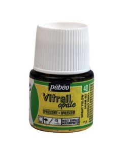 Pebeo Vitrail Opale Paint - 45 ML Bottle - Wheat Yellow (040)