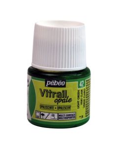 Pebeo Vitrail Opale Paint - 45 ML Bottle - Light Green (042)