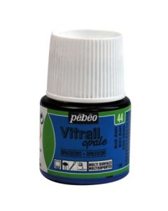 Pebeo Vitrail Opale Paint - 45 ML Bottle - Blue Jeans (044)