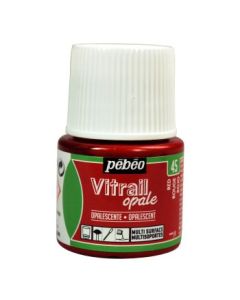 Pebeo Vitrail Opale Paint - 45 ML Bottle - Red (045)