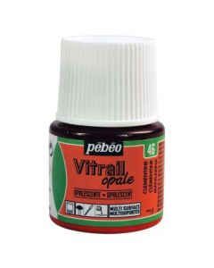 Pebeo Vitrail Opale Paint - 45 ML Bottle - Clementine (046)