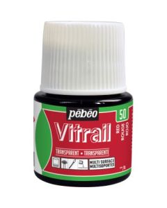 Pebeo Vitrail Paint - 45 ML Bottle - Red (050)