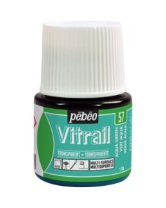 Pebeo Vitrail Paint - 45 ML Bottle - Aqua Green (057)