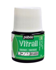 Pebeo Vitrail Paint - 45 ML Bottle - Vivid Green (058)