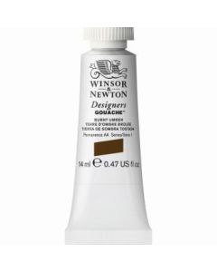 Winsor & Newton Designers Gouache - Tube of 14 ML - Burnt Umber (076)