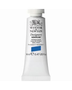 Winsor & Newton Designers Gouache - Tube of 14 ML - Phthalo Blue (514)