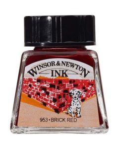 Winsor & Newton Drawing Ink - Bottle of 14 ML - Brick Red (040)