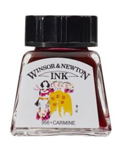 Winsor & Newton Drawing Ink - Bottle of 14 ML - Carmine (127)