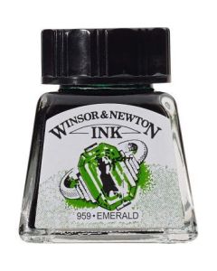 Winsor & Newton Drawing Ink - Bottle of 14 ML - Emerald (235)