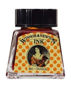 Winsor & Newton Drawing Ink - Bottle of 14 ML - Orange (449)