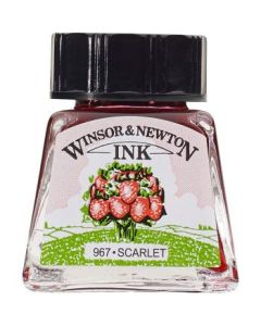 Winsor & Newton Drawing Ink - Bottle of 14 ML - Scarlet (601)