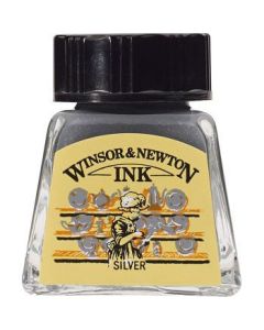 Winsor & Newton Drawing Ink - Bottle of 14 ML - Silver (617)