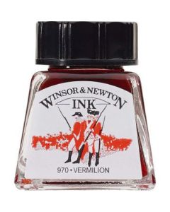 Winsor & Newton Drawing Ink - Bottle of 14 ML - Vermilion (680)