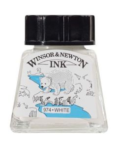 Winsor & Newton Drawing Ink - Bottle of 14 ML - White (702)