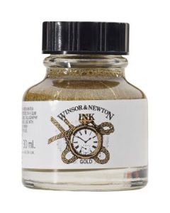 Winsor & Newton Drawing Ink - Bottle of 30 ML - Gold (283)