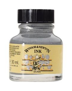 Winsor & Newton Drawing Ink - Bottle of 30 ML - Silver (617)