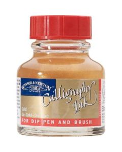 Winsor & Newton Calligraphy Ink - Bottle of 30 ML - Gold (283)