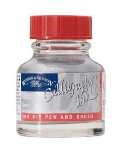 Winsor & Newton Calligraphy Ink - Bottle of 30 ML - Silver (617)