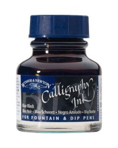 Winsor & Newton Calligraphy Ink - Bottle of 30 ML - Blue Black (034)