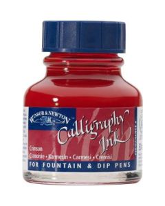 Winsor & Newton Calligraphy Ink - Bottle of 30 ML - Crimson (203)