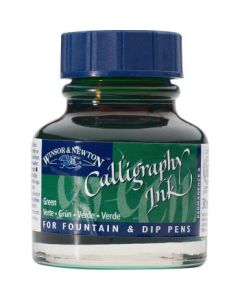 Winsor & Newton Calligraphy Ink - Bottle of 30 ML - Green (289)