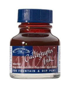 Winsor & Newton Calligraphy Ink - Bottle of 30 ML - Indian Red (317)