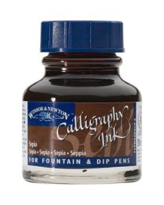 Winsor & Newton Calligraphy Ink - Bottle of 30 ML - Sepia (609)